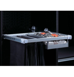 KAMA F27 Trousers Rack With Basket - 764 mm