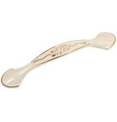 Royal 1 Retro Furniture Handle - 96 mm, Pearl + Gold