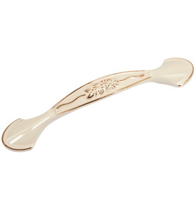 Royal 1 Retro Furniture Handle - 96 mm, Pearl + Gold