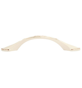 Royal 1 Retro Furniture Handle - 96 mm, Pearl + Gold