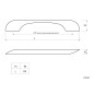 KAMA 1105 Retro Furniture Handle - 96 mm, Antique Copper