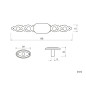 GTV 1146 Retro Furniture Handle - With Screw, Old Gold