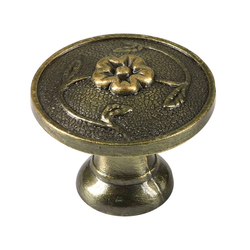 KAMA 92707 Retro Furniture Handle - With Screw, Old Gold