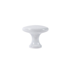 GTV Udine Furniture Handle - With Screw, Matt White