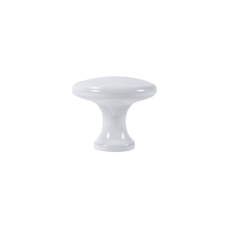 GTV Udine Furniture Handle - With Screw, Matt White