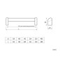 KAMA 418 Aluminium Furniture Handle - 192 mm