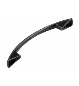 1052 Furniture Handle - 96 mm, Scratched Antique Silver