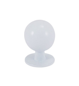 8125S Furniture Handle - 19 mm, With Screw, White
