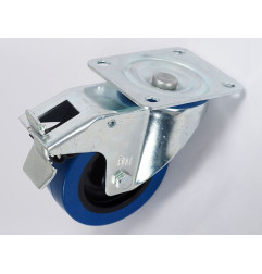 Adam Hall 372191 Ball-bearing Swivel Castor With Plate And Brake - ∅100 mm