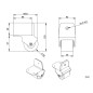 Adam Hall 3780 Edge Fixed Castor - ∅50 mm