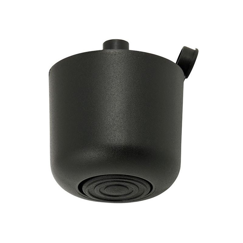 Plastic Furniture Foot With Adjustment - 43 mm, Black