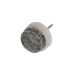 KAMA Plastic Glide With Nail - ∅17 mm, White