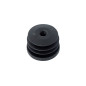 Round Tube End Cap - 40 mm, With Metric Thread M10, Black Round Tube End Cap - 40 mm, With Metric Thread M10, Black