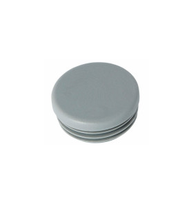 Round Tube End Cap - 40 mm, Grey