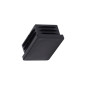 Rectangular Tube End Cap - 40 x 30 mm, Black Rectangular Tube End Cap - 40 x 30 mm, Black