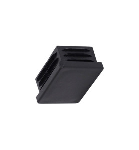 Rectangular Tube End Cap - 40 x 30 mm, Black