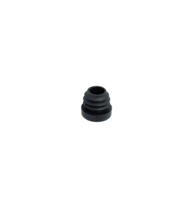 Round Tube End Cap - 16 mm, Black