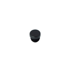 Round Tube End Cap - 16 mm, Black