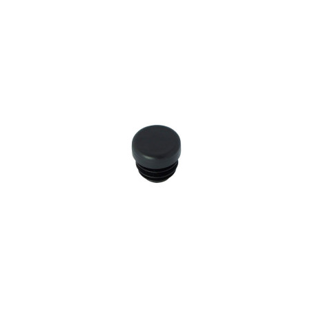 Round Tube End Cap - 16 mm, Black