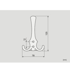 KAMA Z-003 Furniture Hook - Satin