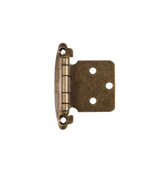 Self Closing Furniture Hinge - Overlay, Bronze
