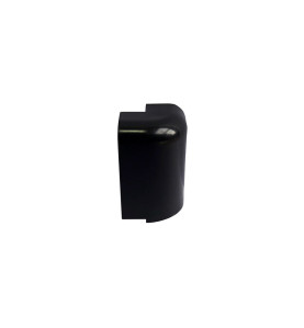 External Corner For PVC Convex Skirting - Mini, Black