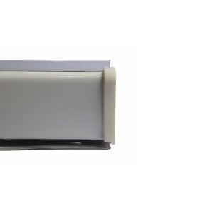 PVC Convex Skirting - Mini, White, 4 m