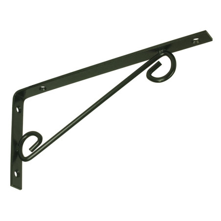WOP Ornamental Shelf Support Bracket - 250 x 125 mm, Black