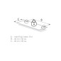 KAMA Pelican Shelf Support - Small, Matt Nickel