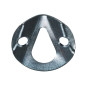 Reinforced Metal Plate With Pear-shaped Suspension Hole - ∅35 mm