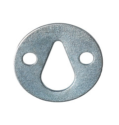 Flat Metal Plate With Pear-shaped Suspension Hole - ∅35 mm