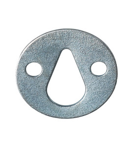Flat Metal Plate With Pear-shaped Suspension Hole - ∅35 mm