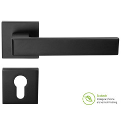 Forme Fashion Asti Interior Door Handles - For Cylinder, Matt Black