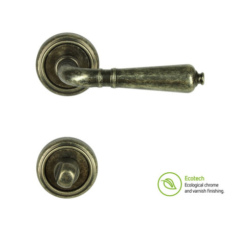 Forme Vintage Antik Interior Door Handles - WC, Antique Silver