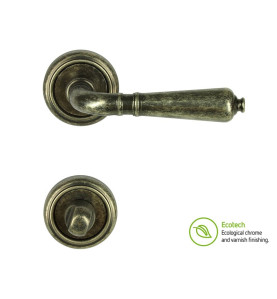 Forme Vintage Antik Interior Door Handles - WC, Antique Silver