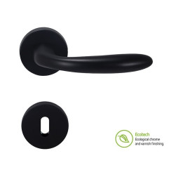 Forme Basic Padova Interior Door Handles - Standard Key, Matt Black