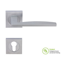 Forme Fashion Modena Interior Door Handles - Satin Chrome, For Cylinder