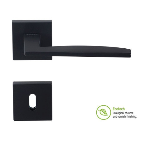 Forme Fashion Modena Interior Door Handles - Standard Key, Matte Black
