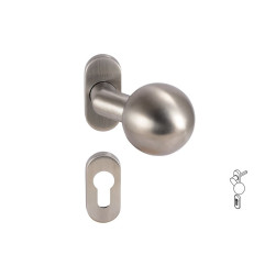 Dormakaba Pure 3548V Knob For Narrow Stile Doors - For Cylinder, Inox