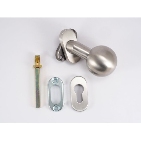 Dormakaba Pure 3548V Knob For Narrow Stile Doors - For Cylinder, Inox