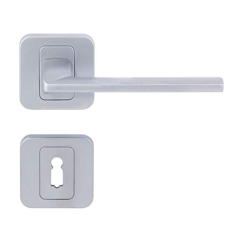 Pem Interior Door Handles - Standard Key, Matt Chrome Pem Interior Door Handles - Standard Key, Matt Chrome