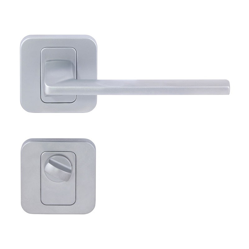 Pem Interior Door Handles - WC, Matt Chrome Pem Interior Door Handles - WC, Matt Chrome