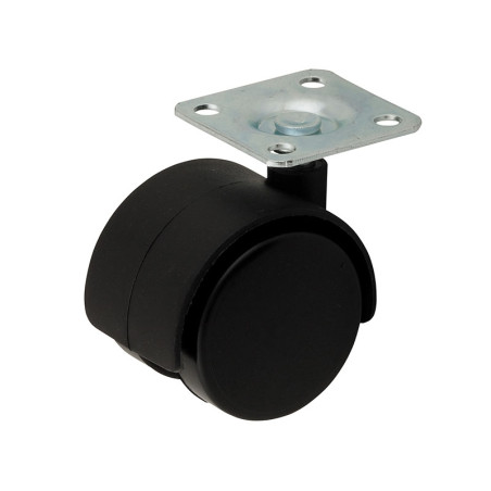 PB40 Furniture Castor With Plate - 40 mm