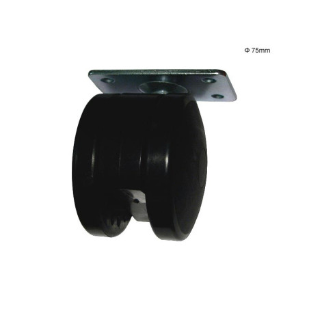 PPB 75 Strengthened Furniture Castor With Plate - ∅50 mm
