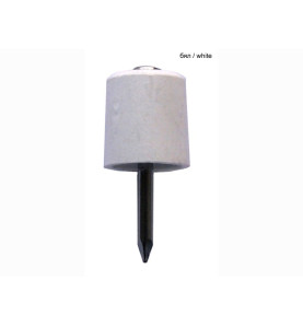 RA-PVC Shelf Supports With Nail - white