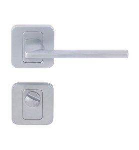 Pem Interior Door Handles - Matte Chrome, For WC