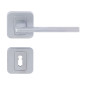 Pem Interior Door Handles - For Cylinder, Matt Chrome