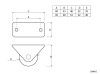 Двупосочни мебелни колелца XHV - схема