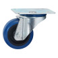 Adam Hall 372081Ball-bearing Swivel Castor With Plate - ∅80 mm