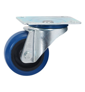 372081Ball-bearing Swivel Castor With Plate - 80 mm